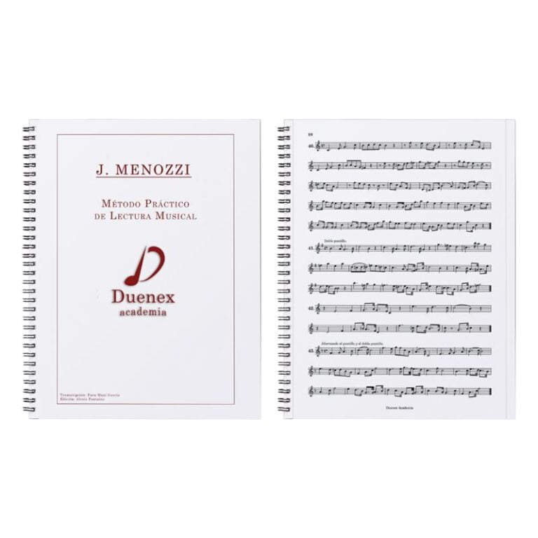 Libro de Solfeo J. Menozzi de Duenex Academia