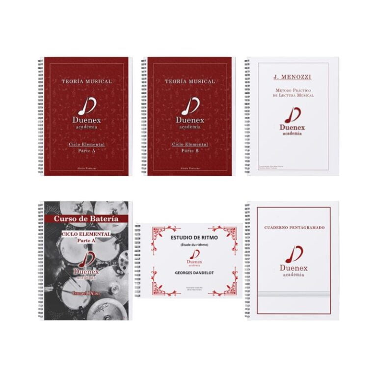 Libros de curso de música de Duenex Academia